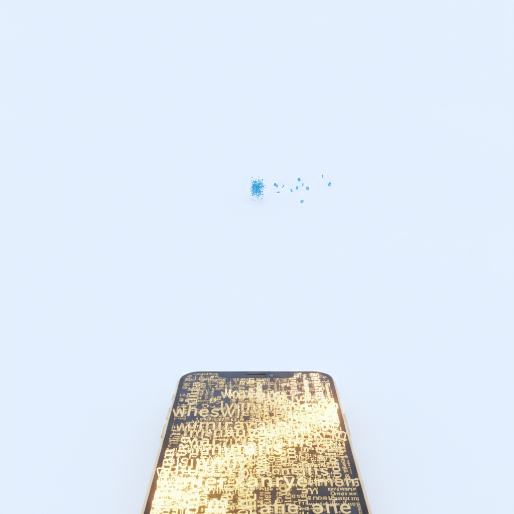 What stays on device versus what reaches the server, split apart.